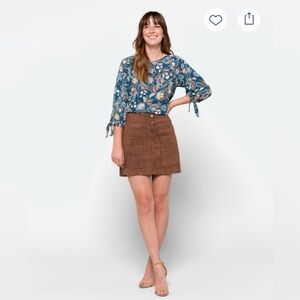 Le lis suede skirt - XL